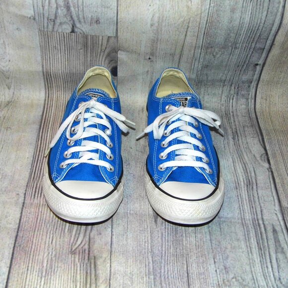 CONVERSE Chuck Taylor All Star OX Blue Sneakers Womens Size 8 - Picture 4 of 7